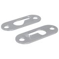 vidaXL Záves s Kľúčovou Otvorom 2 ks Strieborná 45 x 16 x 3.5 mm
