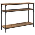 vidaXL Konzolový stôl Staré drevo 100 x 29 x 75 cm Kompozitné drevo
