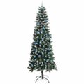 vidaXL Umelý vianočný stromček Zelená 240 cm PVC, plast a oceľ