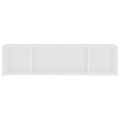 vidaXL TV skrinky 2 ks biele 142,5x35x36,5 cm drevotrieska