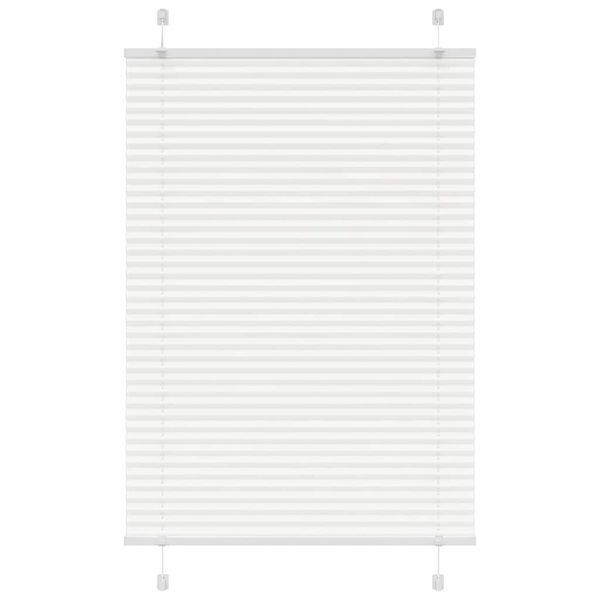 vidaXL plisovaná roleta biela 85x100 cm šírka látky 84,4 cm
