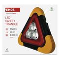 LED výstražný trojuholník EMOS P4010, nabíjací, COB LED + červená LED