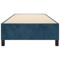 vidaXL Posteľný rám s boxspringom tmavomodrá 90x190 cm zamat
