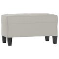 vidaXL Lavica bledosivá 70x35x41 cm látka z mikrovlákna