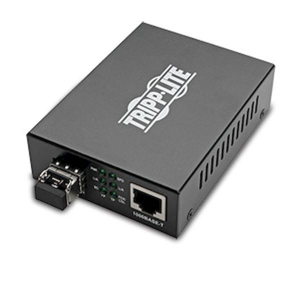 Konvertor z optických vlákien na Ethernet, 10/100/1000Mb/s, LC Multimode, 850nm, max.550m