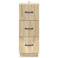 vidaXL Zásuvkový kabinet 33 x 34,5 x 87 cm Kompozitné drevo Dub sonoma