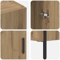 vidaXL Highboard Remeselný dub 69,5 x 34 x 180 cm Kompozitné drevo