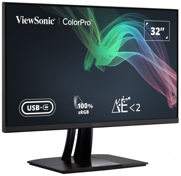 Viewsonic VP3256-4K 32"W IPS/3840x2160/20M:1/5ms/350 cd/2xHDMI/DP/USB-C/3xUSB/VESA/Repro/Pivot/Nastavitelný LED monitor, 31,5", IPS, 3840x2160, 16:9, 5ms, 350cd/m2, 2x HDMI, DisplayPort, 2x USB, 1x USB typ C, PIVOT, cerný, energ. tr. G