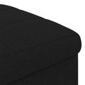 vidaXL Ottoman s Úložným Priestorom Čierny 40 x 40 x 45 cm látka