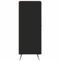 vidaXL Komoda čierna 34,5x34x90 cm spracované drevo