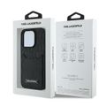 Puzdro Karl Lagerfeld pre iPhone 16 Pro Max 6,9" KLHCP16XPGKHPRPK čierne Hard Cardslots Monogram