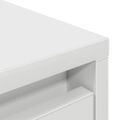 vidaXL Skrinka so zásuvkou Biela 55,5x34x119,5 cm Konštrukčné drevo