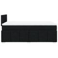 vidaXL Boxspring posteľ s matracom čierna 120x190 cm látka
