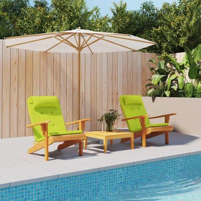 vidaXL Vankúše na stoličky 2 pcs Žiarivá zelená 58 x 77 x 4,5 cm