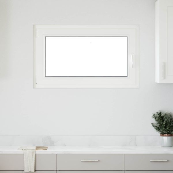 vidaXL Podkrovné okno RISOR 100 x 60 cm PVC a sklo Biela