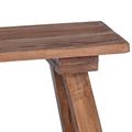vidaXL lavička Prírodná 50,5 x 25 x 47,5 cm Mahagónový masív