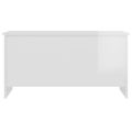 vidaXL Konferenčný stôl lesklý biely 102x55,5x52,5 cm spracované drevo