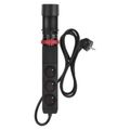 Predĺžovací kábel EMOS P1311PD 1,5m/3 zásuvky/vypínač/uchytenie na stôl/USB/čierny/PVC/1,5mm2