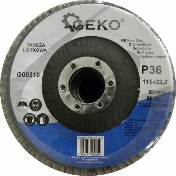 Lamelový kotúč 115mm, P36 GEKO