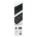 GoSmart predlžovací kábel 2 m / 4 zásuvky / s vyp. / s USB / biely-čierny / PVC / 1,5 mm2