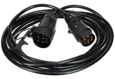 Predlžovací 7-pinový kábel - závesná zásuvka+zástrčka TRAILER CABLE 7, 12V, 5m SIXTOL