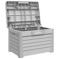 vidaXL Vonkajší box na vankúše sivý 73x50,5x46,5 cm polypropylén