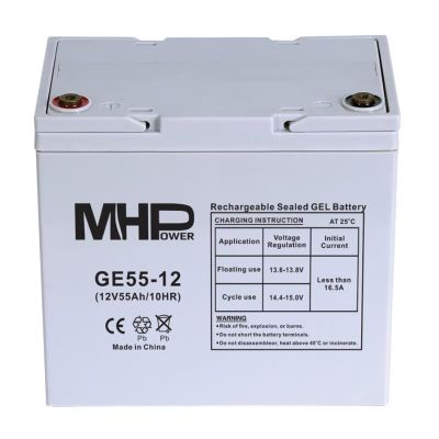 Baterie olovená  12V / 55 Ah  MHPower GE55-12 GEL