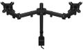 Endorfy držák monitorů Atlas Double (Atlas 200) / dvojitý / max. 8 kg a 27" každé rameno / pivot / VESA Držák, VESA, stolní, pro dva monitory, úhloprícka až 27", nosnost 2× 8kg, náklon, otácení, kov, cerný