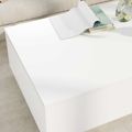 vidaXL Konferenčný stolík Biela 95 x 55 x 31 cm Kompozitné drevo