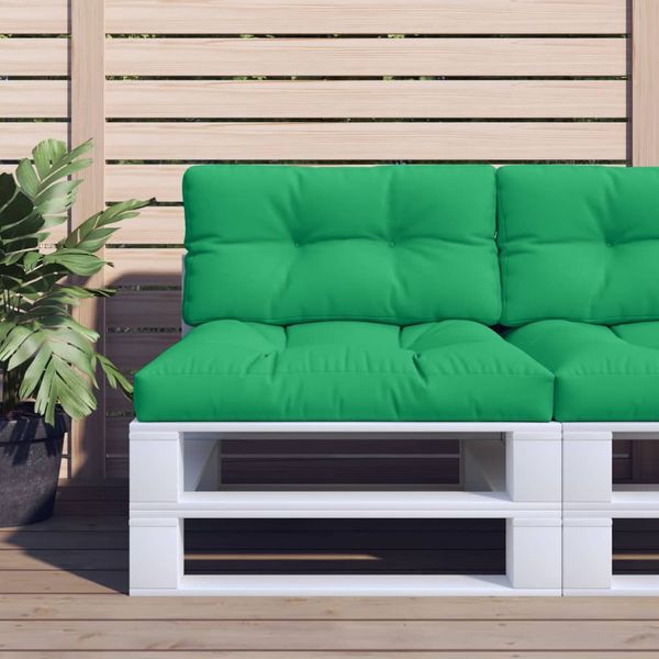 vidaXL Podložka na paletový nábytok, zelená 80x40x12 cm, látka