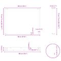 vidaXL Nohy k jedálenskému stolu v tvare U, 3 ks, biele, 100 x (72-73) cm, oceľové