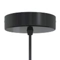 VidaXL Závesná lampa výškovo nastaviteľná E27 lesk biela Ø 31 cm kov