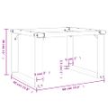 vidaXL Nohy konferenčného stolíka O-rám 60x40x38 cm oceľ