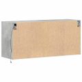 vidaXL TV nástenná skrinka s LED svetlami betónovo sivá 100x31x45 cm