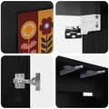 vidaXL Nástenný TV kabinet ESSEN 69 x 33 x 40 cm Čierny dub