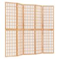 vidaXL Skladací paraván so 5 panelmi japonský štýl 200x170 cm