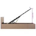 vidaXL Hydraulický posteľný rám+úložný priestor, umelá koža 100x200 cm