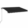 vidaXL Automatická markíza s LED a senzorom vetra 350x250 cm antracitová