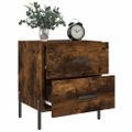 vidaXL Nočné stolíky 2 ks dymový dub 40x35x47,5 cm kompozitné drevo