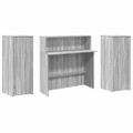 vidaXL Recepčný stôl sivý dub sonoma 180x50x103,5 cm kompozitné drevo