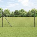 vidaXL Oceľový plot na upevnenie 25 x 1 m PVC potiahnutá oceľ Sivá