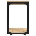 vidaXL Bočný stolík s kolieskami dub sonoma 50x35x55,5 cm sprac. drevo