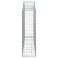 vidaXL Oblúkové gabiónové koše 4ks 200x30x100/120cm pozinkované železo