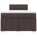 vidaXL Boxspring posteľ s matracom tmavohnedá 120x190 cm látka