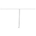 vidaXL Súprava markízových stĺpikov biela 450x245 cm železo