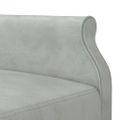 vidaXL Pohovka v tvare L bledosivá 271x140x70 cm zamat