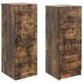 vidaXL Sada skríň 2 ks 33 x 34,5 x 87 cm Kompozitné drevo Dymový dub