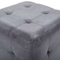 vidaXL Taburetky 2 ks sivé 30x30x30 cm umelá semišová koža