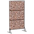 vidaXL Záves na zabezpečenie súkromia 100 x 50 x 180 cm Hrdzavý