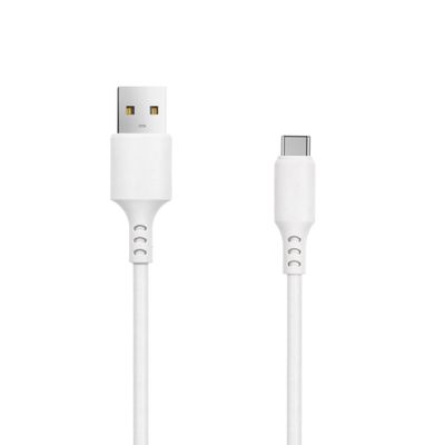 Setty kábel USB - USB-C 1,0 m 3A biely